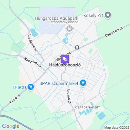 Betty Apartman Hajdszoboszl a trkpen