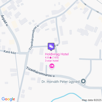 HoldLux Apartmanok a térképen