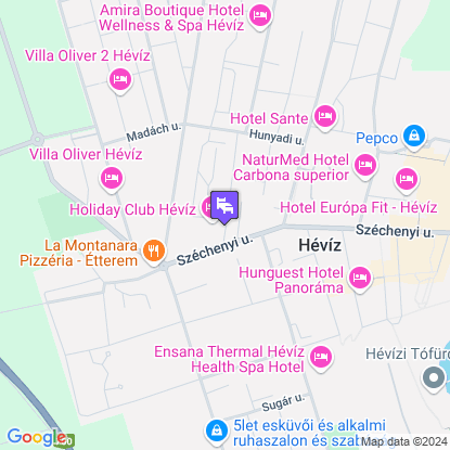 Holiday Club Apartman Hotel Hévíz a térképen