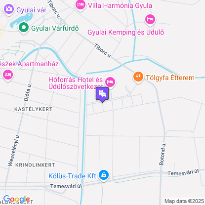 Hőforrás Hotel és Üdülőpark a térképen