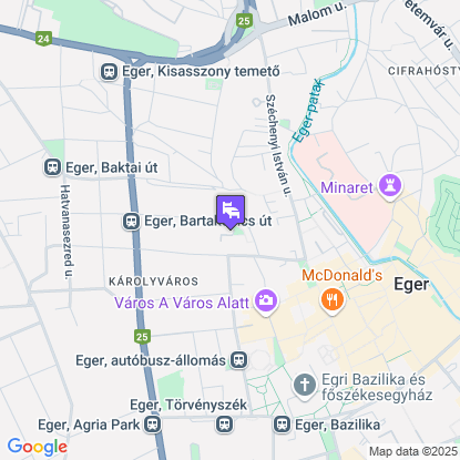 Hotel Korona Wellness, Rendezvény & Borhotel Eger a térképen