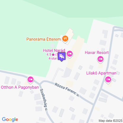 Hotel Narád a térképen