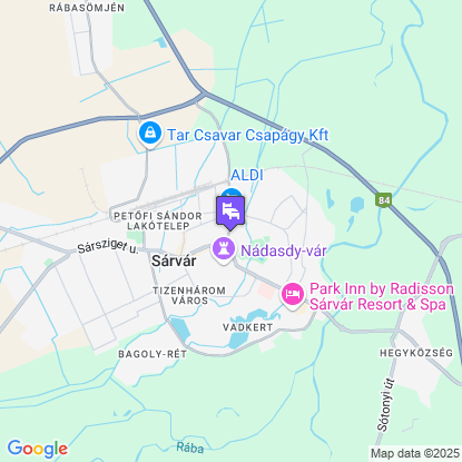 Hotel Viktória a térképen