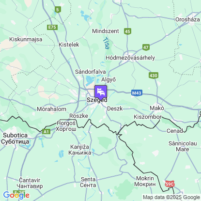 Hunguest Szeged (korábbi Forrás) a térképen