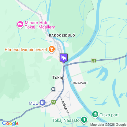 Mercure Tokaj Center a térképen