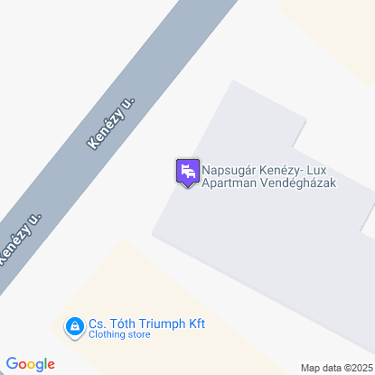 Napsugár Kenézy Lux Apartman Vendégházak a térképen